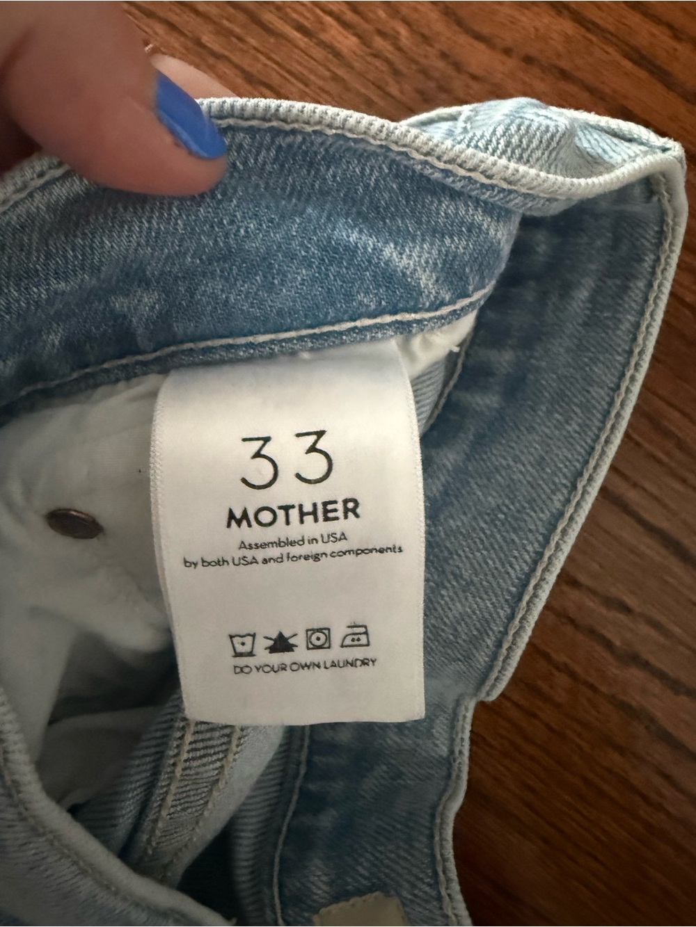 MOTHER - Light Blue Distressed Jeans - Picture 5 of 8